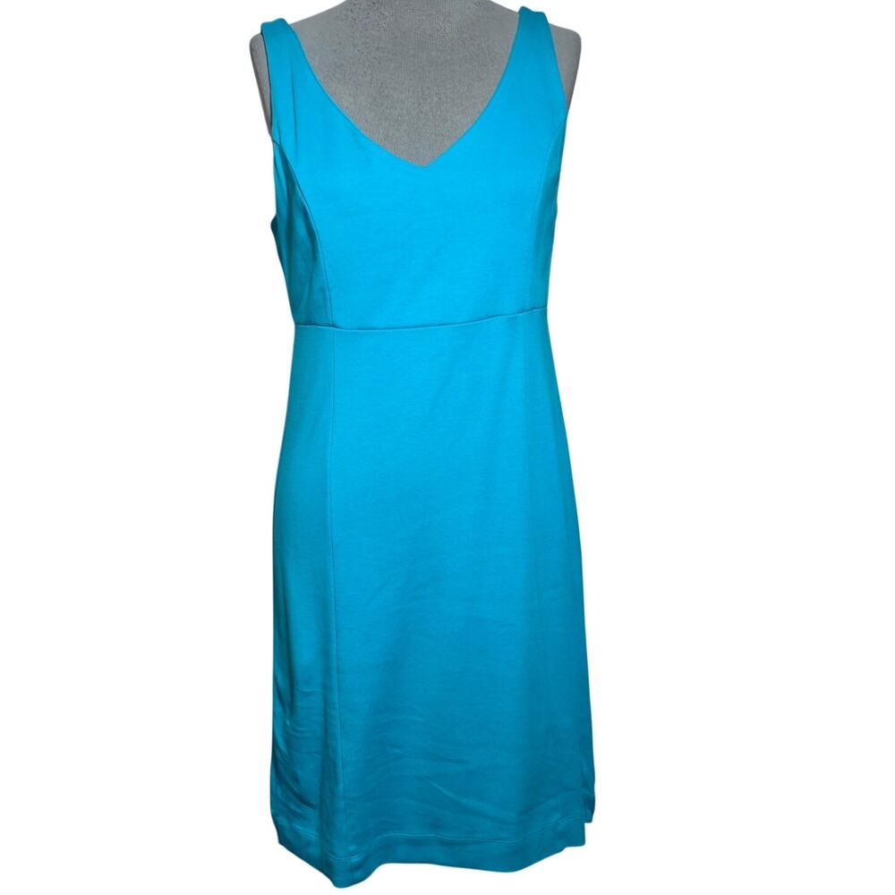 Blue Sleeveless Cotton Pull Over Dress Size Small